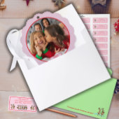 Foto Fun Stomping Rentiers Ornament Karte