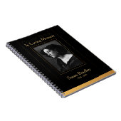 Foto Funeral GuestBook mit Goldrohren Notizblock (Rechte Seite)
