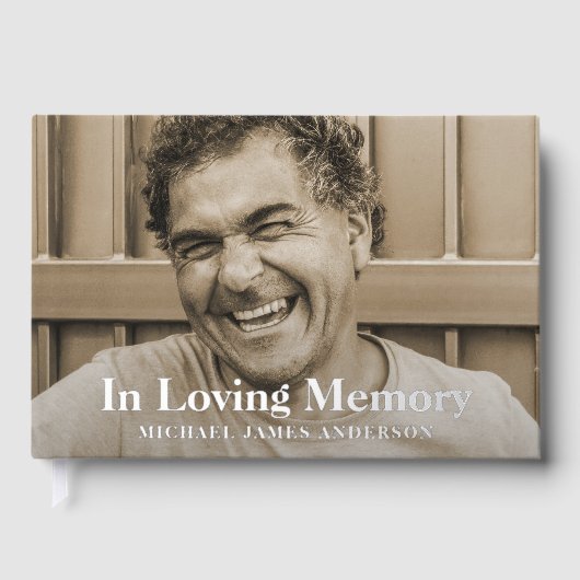 Foto Funeral Memorial Gästebuch (Vorderseite)