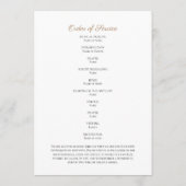 Foto Funeral Memorial Order of Service Program Programm (Rückseite)