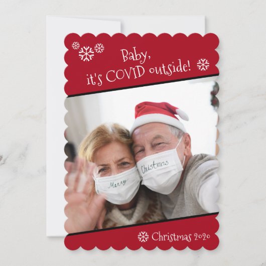 Foto Funny Baby Es ist Covid Outside Weihnachten R (Vorderseite)