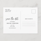 Foto Funny Free Drinks und eine Hochzeit  Ankündigungspostkarte (Rückseite)