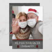 Foto Funny Miss Ihre Faces Covid Weihnachten (Vorne/Hinten)