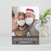 Foto Funny Miss Ihre Faces Covid Weihnachten (Stehend Vorderseite)