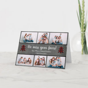 Foto Funny Miss Ihre Gesichter Masken Weihnachten