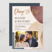 Foto für Abstrakte künstlerische Form Save The Date (Vorne/Hinten)