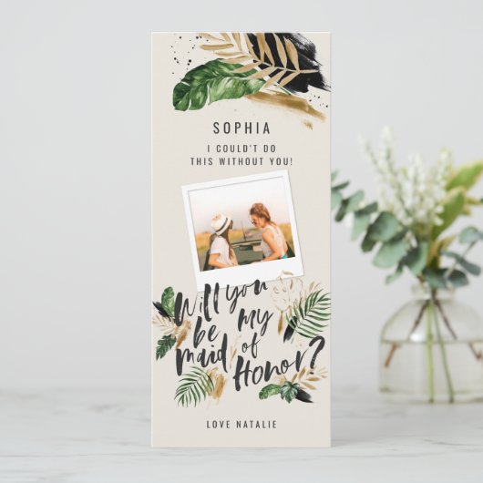 Foto für abstrakte tropische Trauzeugin (Stehend Vorderseite)