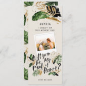 Foto für abstrakte tropische Trauzeugin (Vorne/Hinten)