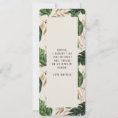 Foto für abstrakte tropische Trauzeugin (Rückseite)