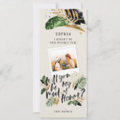 Foto für abstrakte tropische Trauzeugin (Vorderseite)