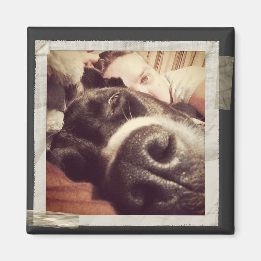 Foto für alte Papierrahmen Magnet (Vorne)