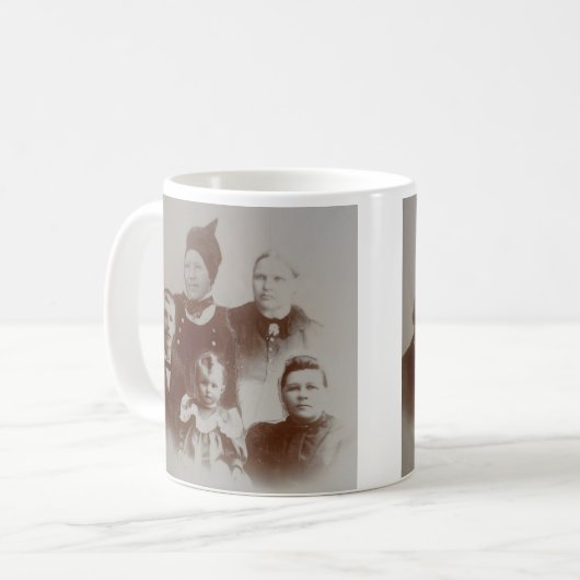 Foto für antike Collage Kaffeetasse (Vorderseite Links)
