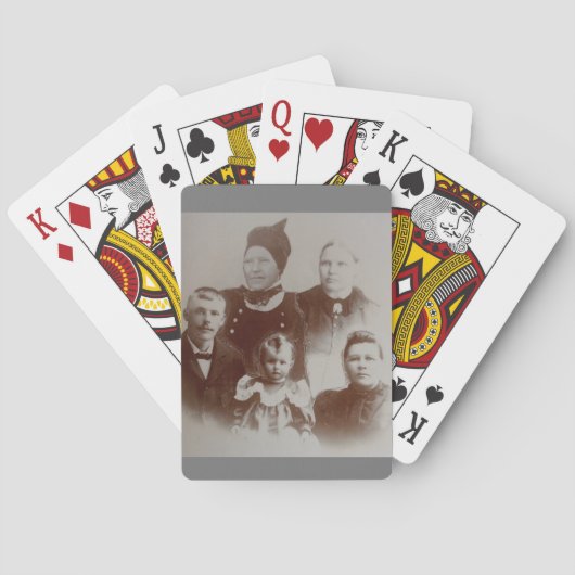 Foto für antike Collage Spielkarten (Rückseite)
