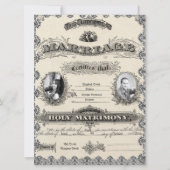 Foto für antike Ehe Einladung (Rückseite)