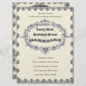 Foto für antike Ehe Einladung (Vorne/Hinten)