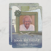 Foto für antike weibliche Collage Einladung (Vorne/Hinten)