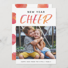 Foto für Aquarellbilder - Neujahrskarte | Sonnensc Feiertagskarte