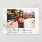 Foto für Aquarellfarben Brautparty Einladung Postk Postkarte (Vorderseite)