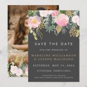 Foto für Aquarellfarben Save the Date (Vorne/Hinten)