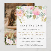 Foto für Aquarellfarben Save the Date (Vorne/Hinten)