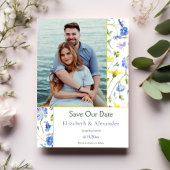 Foto für Aquarellfarben Save the Date Ankündigung