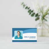 Foto für Ärzte oder Krankenpfleger Visitenkarte (Stehend Vorderseite)