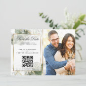 Foto für atemberaubende Datenblätter und QR-Code S Einladung (Stehend Vorderseite)