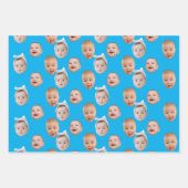 Foto für Babys mit individueller Oberfläche 3 Foto Geschenkpapier Set (Vorderseite 3)