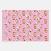 Foto für Babys mit individueller Oberfläche 3 Foto Geschenkpapier Set (Vorderseite)