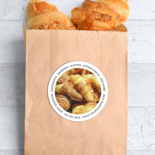Foto für Bäckereien Runder Aufkleber
