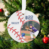 Foto für Baseball-Player-Name Ornament