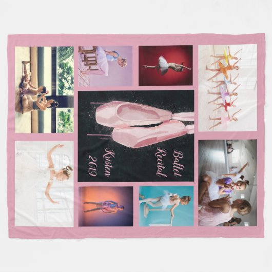 Foto für benutzerdefinierte Ballet-Shoes Fleecedecke (Vorderseite (Horizontal))
