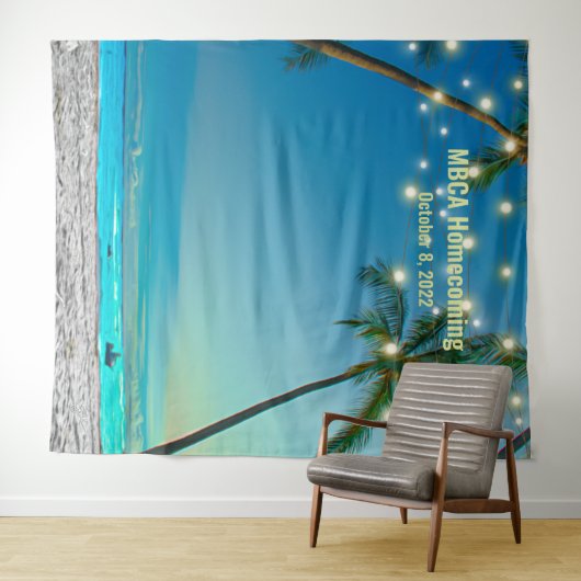 Foto für benutzerdefinierte Beach-Selfie Wandteppich (Beispiel (Horizontal))