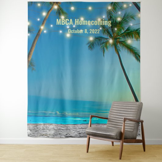 Foto für benutzerdefinierte Beach-Selfie Wandteppich (Beispiel)