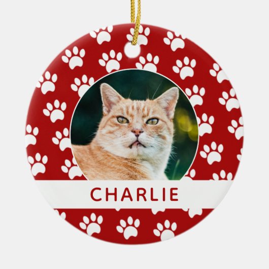 Foto für benutzerdefinierte Begleiter drucken Keramik Ornament (Vorne)