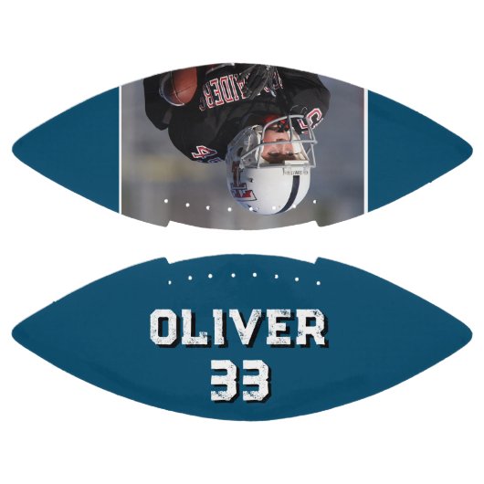 Foto für benutzerdefinierte Blue Player-Namen Football (Paneele)