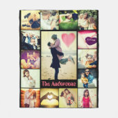 Foto für benutzerdefinierte Familie Fleecedecke (Vorderseite)