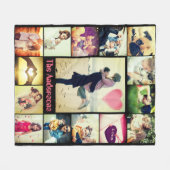 Foto für benutzerdefinierte Familie Fleecedecke (Vorderseite (Horizontal))