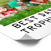 Foto für benutzerdefinierte Familie oder Vatertag  Poster (Ecke)