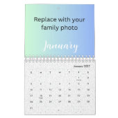 Foto für benutzerdefinierte Familien 2025 Moderner Kalender (Jan 2027)
