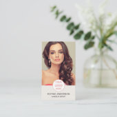 Foto für benutzerdefinierte Logo-Makeup Visitenkarte (Stehend Vorderseite)