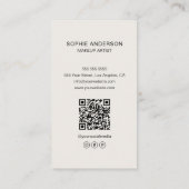 Foto für benutzerdefinierte Logo-Makeup Visitenkarte (Rückseite)