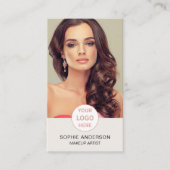 Foto für benutzerdefinierte Logo-Makeup Visitenkarte (Vorderseite)
