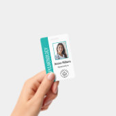 Foto für benutzerdefinierte Mitarbeiter Aquamarine Ausweis (Handheld)