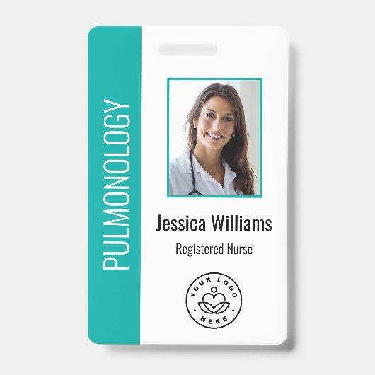 Foto für benutzerdefinierte Mitarbeiter Aquamarine Ausweis (Front)