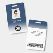 Foto für benutzerdefinierte Mitarbeiter Ausweis (Vorder- & Rückseite)