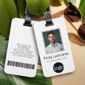 Foto für benutzerdefinierte Mitarbeiter, Bar, Logo Gepäckanhänger