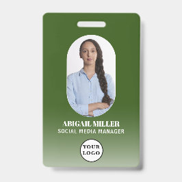 Foto für benutzerdefinierte Mitarbeiter Gradient A Ausweis