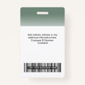 Foto für benutzerdefinierte Mitarbeiter Gradient S Ausweis (Rückseite)