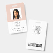 Foto für benutzerdefinierte Mitarbeiter Logo-Rosa  Ausweis (Front & Back)